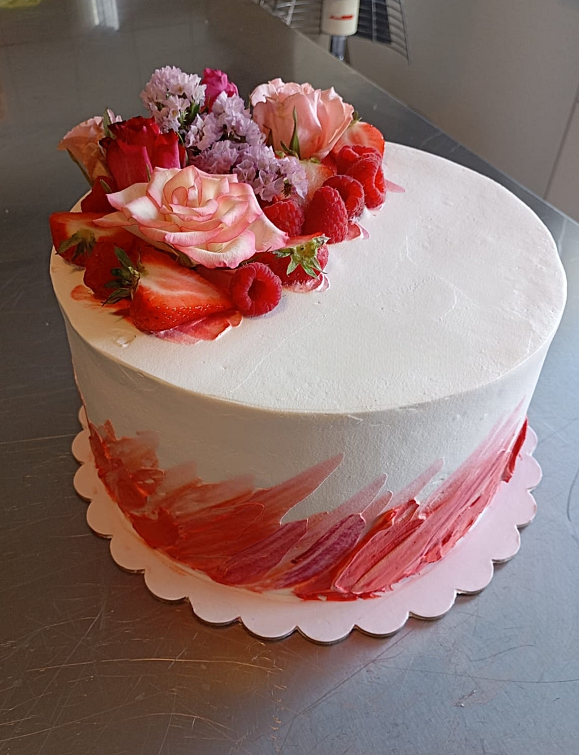 Floral Berry Celebration Cake