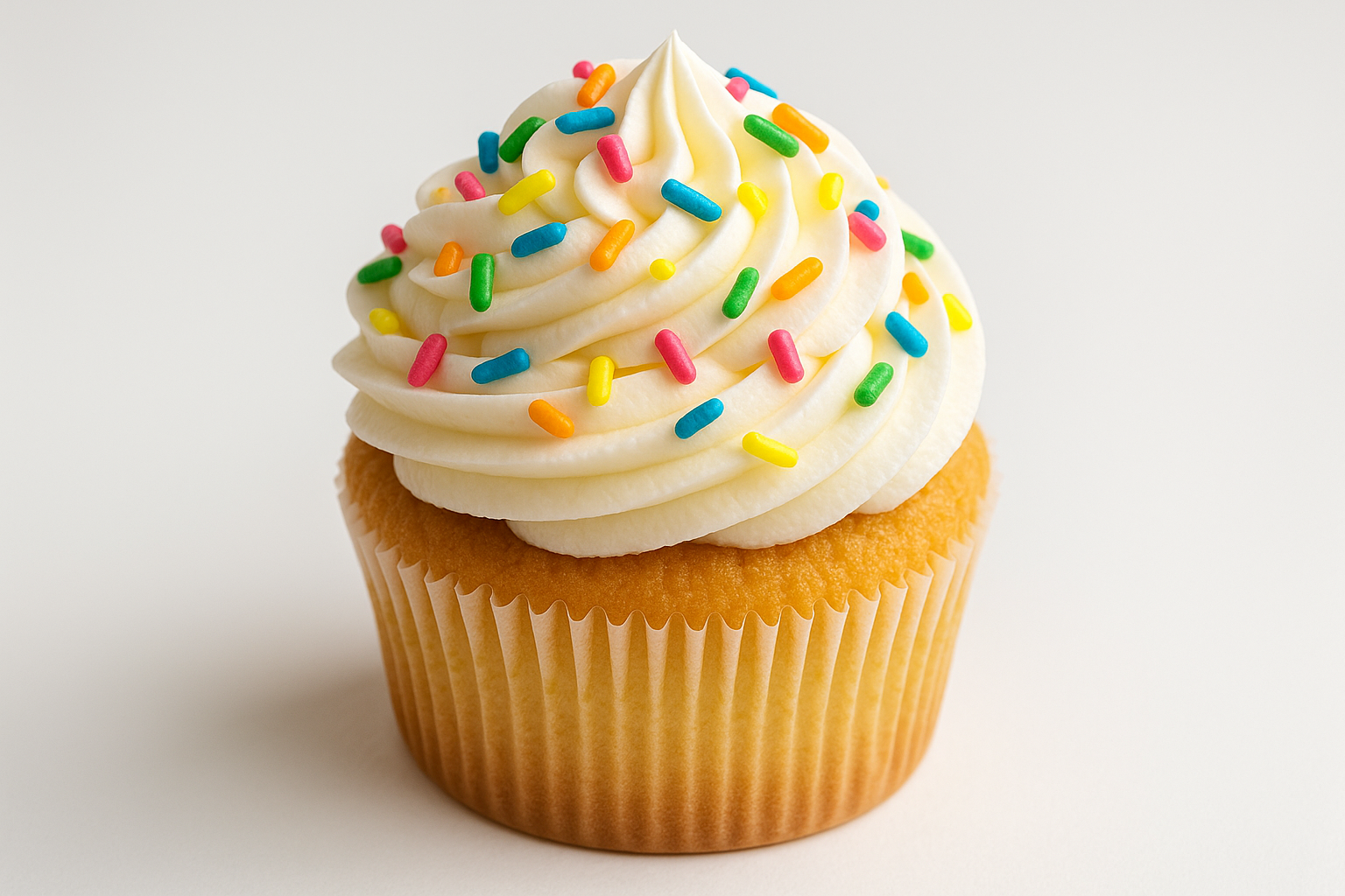 Cupcake with chantilly and colored Streusel 