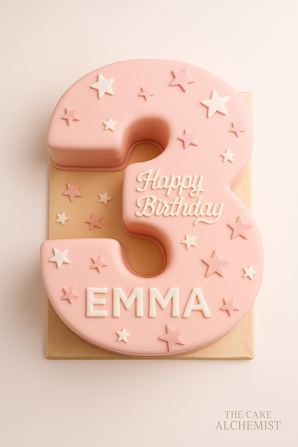 Zahlentorte 3 Mädchen Geburtstag Neuss personalisierte Torte mit Name
