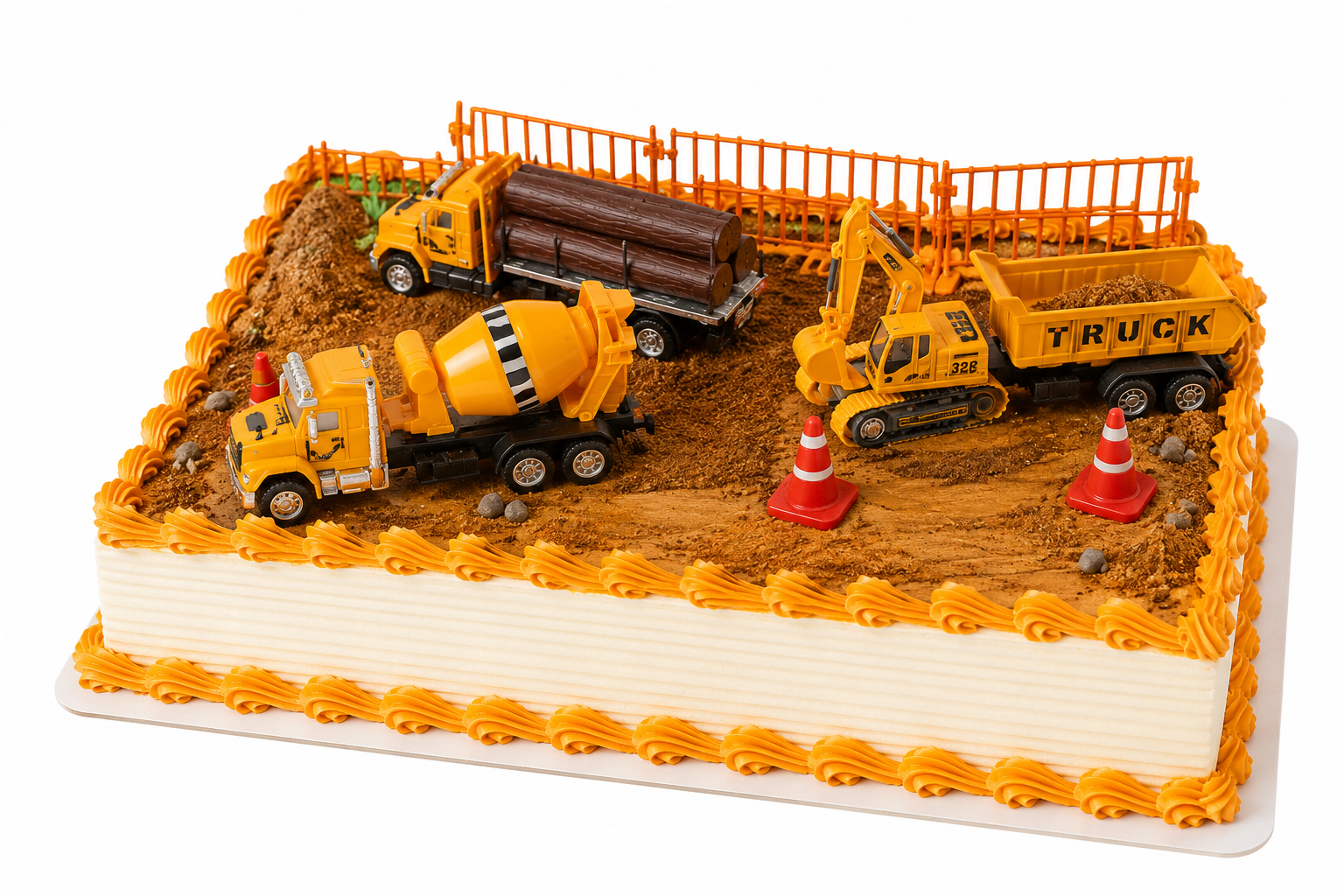 Baustellen Geburtstagstorte – Baufahrzeuge Motivtorte