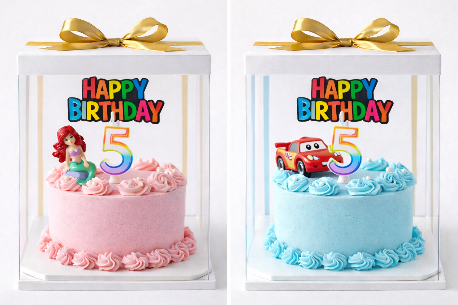 Kindergeburtstag Torte mit Figur & Zahlenkerze – Kids Party Box (Ø 25 cm)